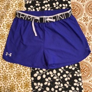 Purple under armour shorts